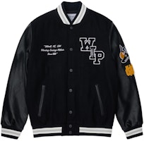 Carhartt WIP FW22 Oversized Logo Embroidered Baseball Jacket Black Unisex A222043-89-XX Carhartt WIP FW22 Oversized Logo Embroidered Baseball Jacket Black Unisex A222043-89-XX
