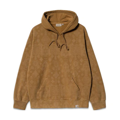 Carhartt WIP FW22 Pattern Print Drawstring Hoodie Brown () I0306230-0Y7-XX