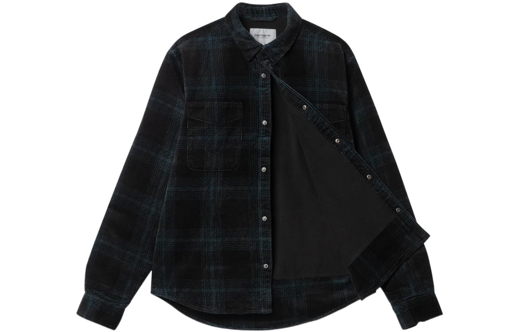 Carhartt WIP FW22 Plaid Long Sleeve Shirt Jacket Navy Blue () I030788-12O-XX