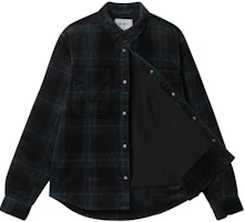 Carhartt WIP FW22 Plaid Long Sleeve Shirt Jacket Navy Blue () I030788-12O-XX Carhartt WIP FW22 Plaid Long Sleeve Shirt Jacket Navy Blue () I030788-12O-XX
