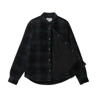 Carhartt WIP FW22 Plaid Long Sleeve Shirt Jacket Navy Blue () I030788-12O-XX
