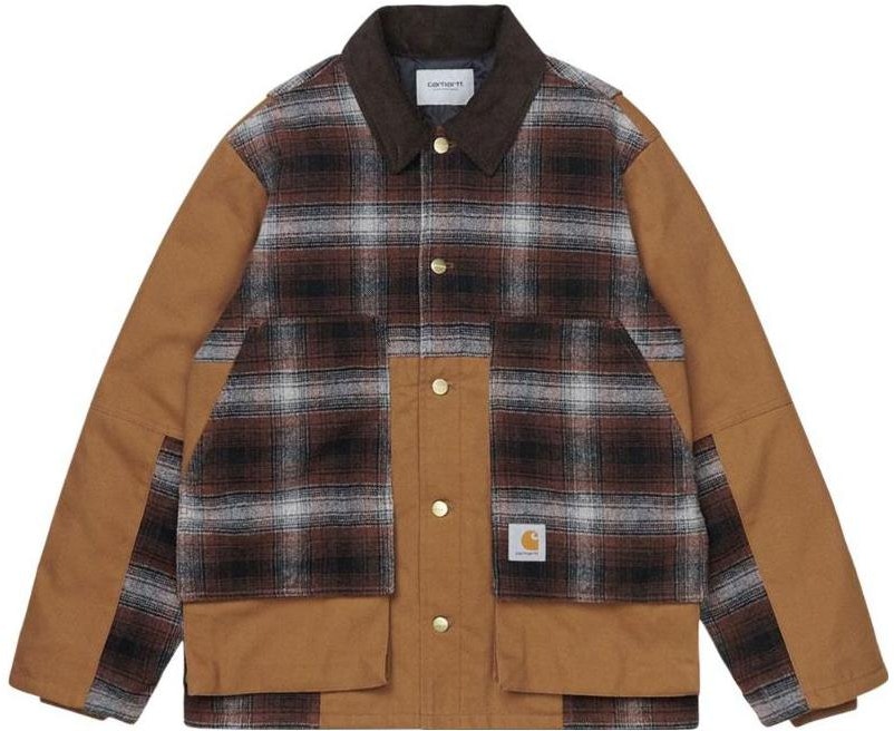 carhartt-wip-fw-22-plaid-patchwork-long-sleeve-jacket-unisex-brown-i029456-dhbhamilton