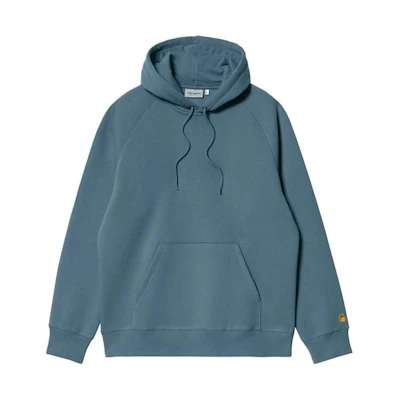 Carhartt WIP FW22 Plain Blue Hoodie for Men I026384-0XW-XX