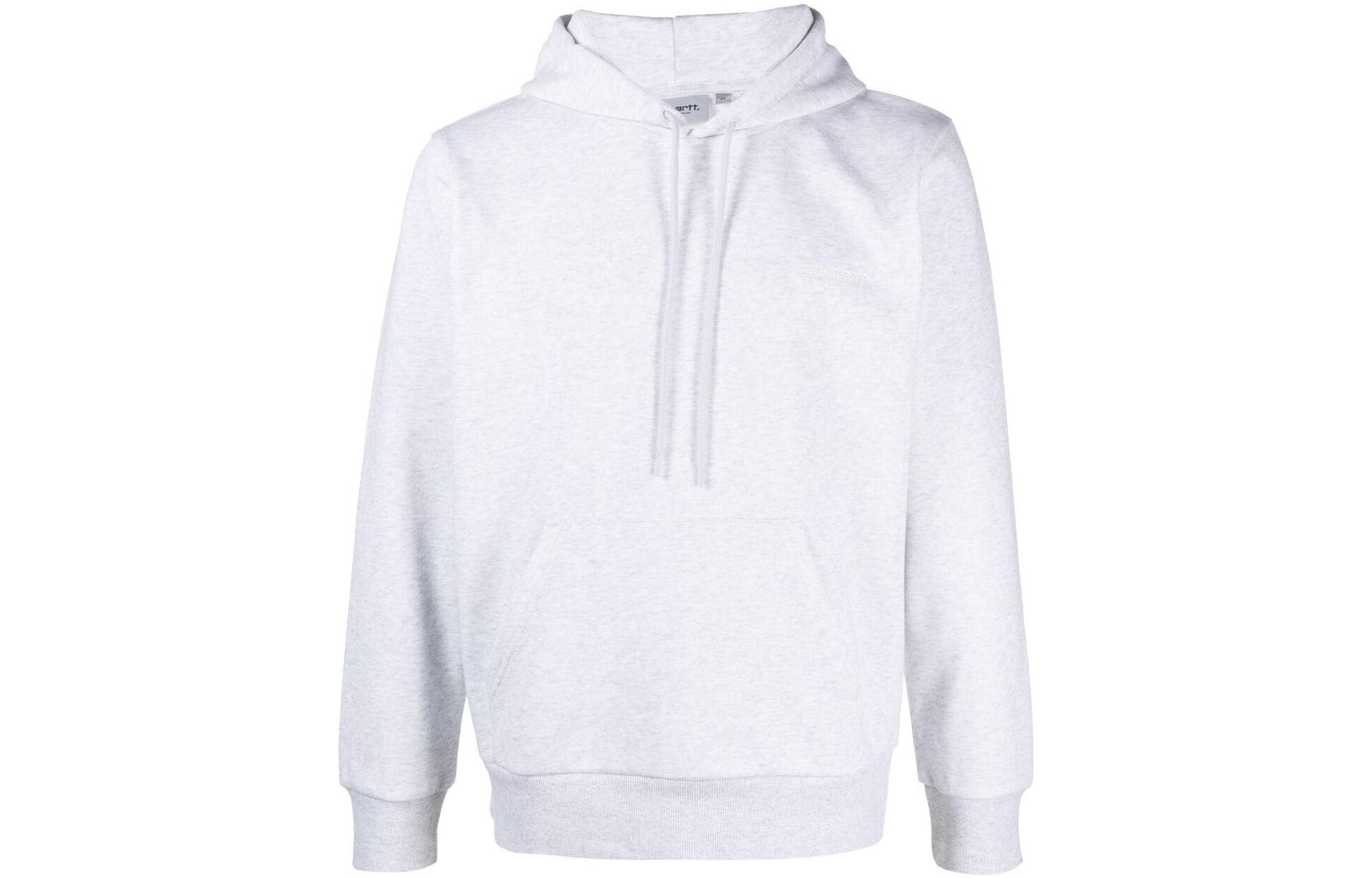 Carhartt WIP FW22 Plain Logo Embroidered Hoodie Men’s Gray I02893703XXGREY