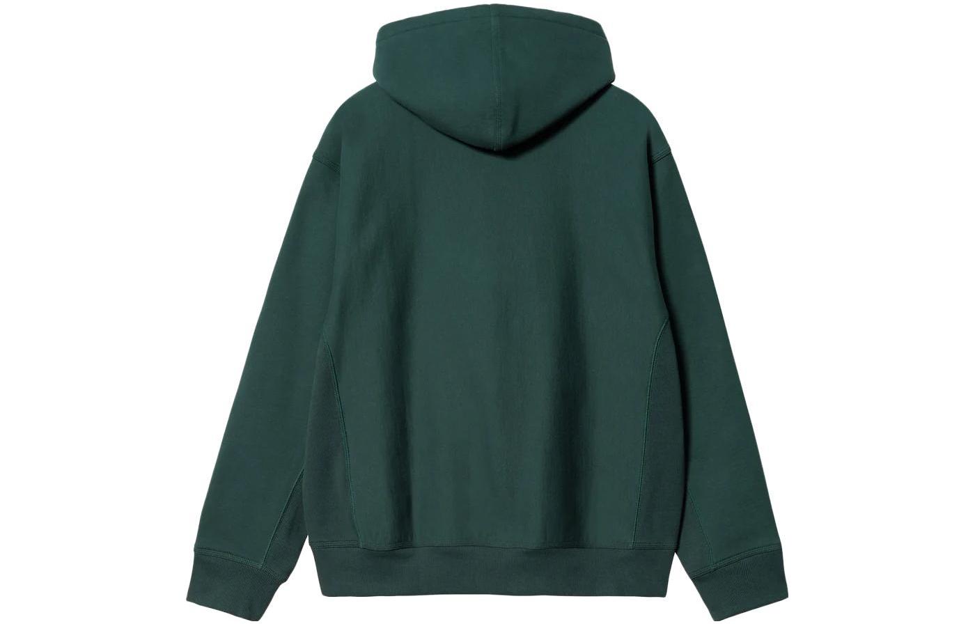 Lookbook Carhartt WIP FW22 Plain Logo Embroidered Hoodie Men’s Deep Green. I028279-1D7-XX
