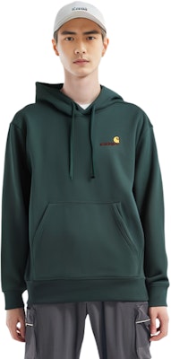 Carhartt WIP FW22 Plain Logo Embroidered Hoodie Men’s Deep Green. I028279-1D7-XX Shop Carhartt WIP FW22 Plain Logo Embroidered Hoodie Men’s Deep Green. I028279-1D7-XX