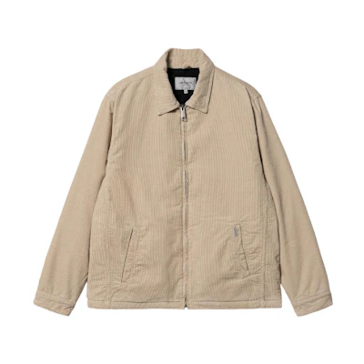 Carhartt WIP FW22 Plain Zip-Up Collar Jacket Khaki () I030764-G1-02