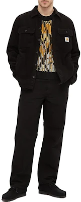 Carhartt WIP FW22 Pocket Logo Patch Shirt Jacket Black I030285-89-02 Lookbook Carhartt WIP FW22 Pocket Logo Patch Shirt Jacket Black I030285-89-02