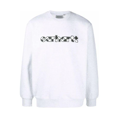 Carhartt WIP FW22 Printed Crewneck Pullover Sweatshirt White - I02953003482XX