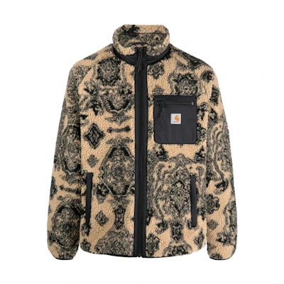 Carhartt WIP FW22 Printed Pocket Straight Long-Sleeve Jacket Brown Men’s I025120DUSTY