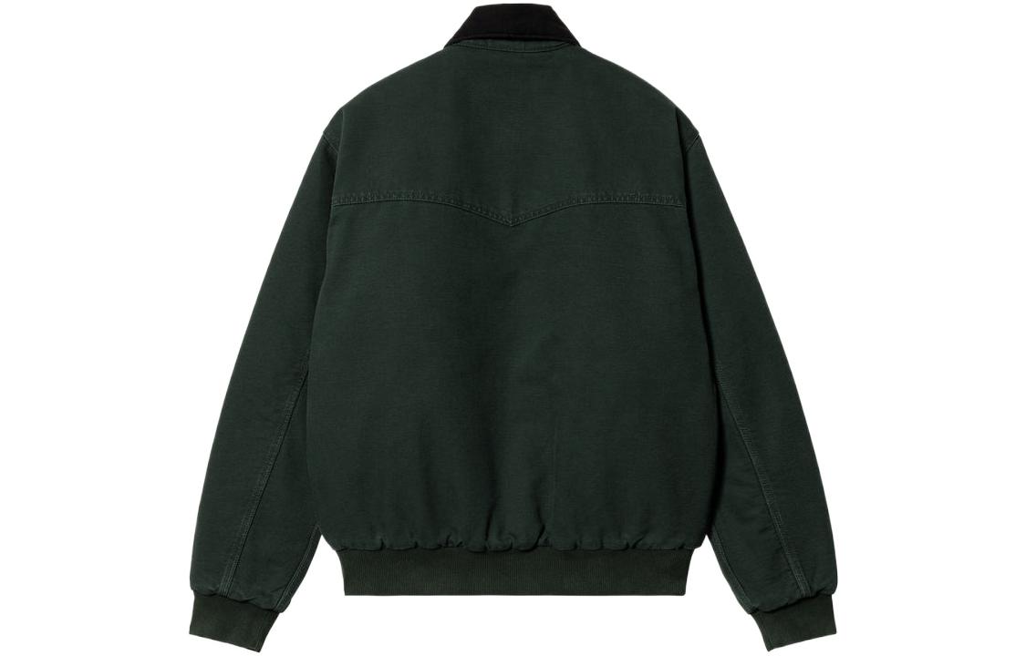 Carhartt WIP FW22 Santa Fe OG Quilted Corduroy Collar Work Jacket Green Mens. I031198-16R-3K 圖 3