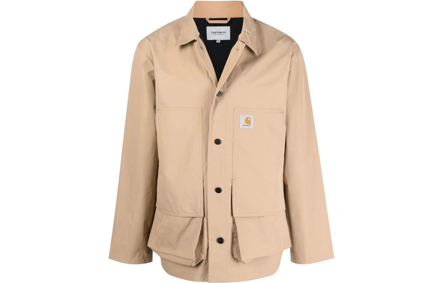 Carhartt WIP FW22 Single-Breasted Logo Patch Jacket Brown () I030018NOXX