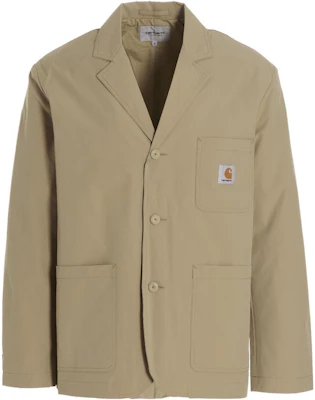 Chaqueta Marrón Carhartt WIP FW22 de Botón Simple Color Sólido I03062007EXX Buy Chaqueta Marrón Carhartt WIP FW22 de Botón Simple Color Sólido I03062007EXX