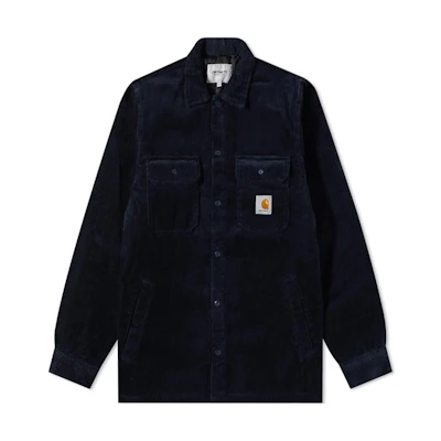 Carhartt WIP FW22 Solid Color Embroidered Shirt Jacket - Blue I028827-0EJ-XX