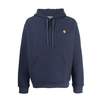 Carhartt WIP FW22 Solid Color Pullover Hoodie Navy Blue - Long Sleeve I028279-03-XX