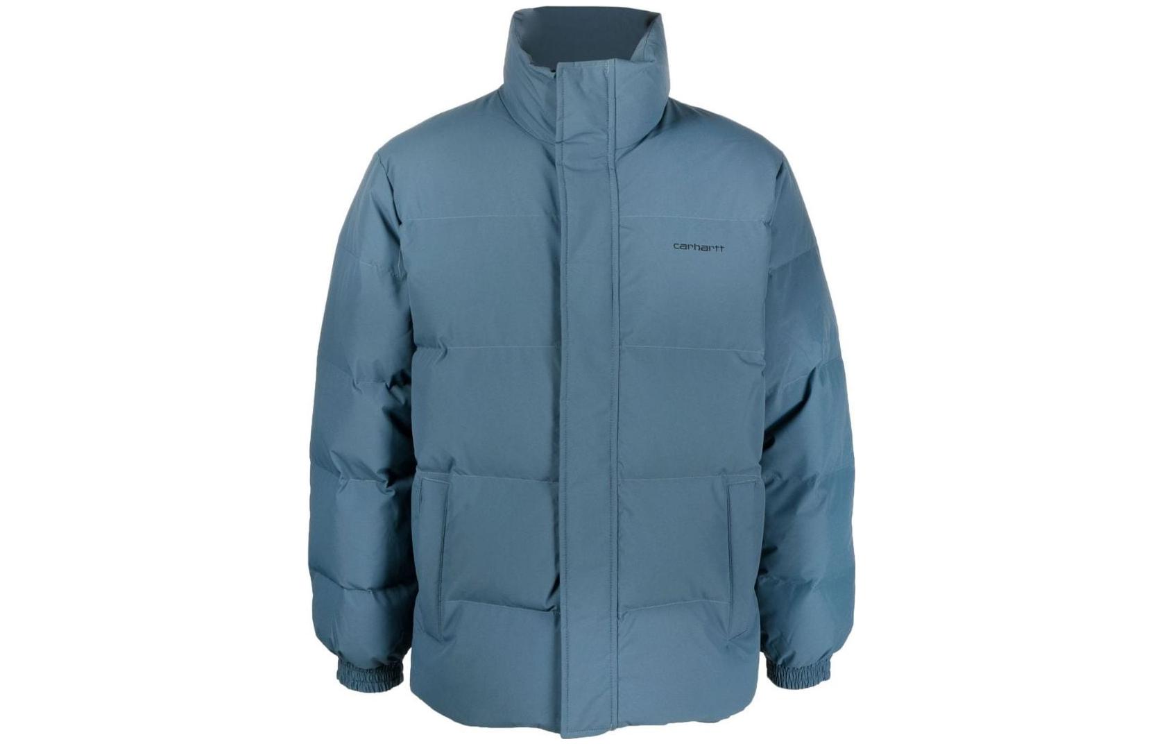 Carhartt WIP FW22 Solid Color Stand Collar Jacket Blue Long Sleeve Outerwear I0294500318HXX