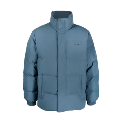 Carhartt WIP FW22 Solid Color Stand Collar Jacket Blue Long Sleeve Outerwear I0294500318HXX