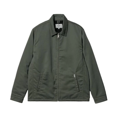 Carhartt WIP FW22 Solid Color Zip Jacket Green () I022023-0WH-02