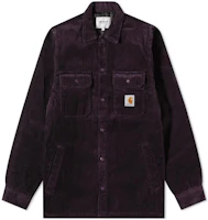 Carhartt WIP FW22 Solid Corduroy Long Sleeve Shirt Jacket Men Burgundy I028827-0EO Carhartt WIP FW22 Solid Corduroy Long Sleeve Shirt Jacket Men Burgundy I028827-0EO