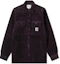 Order Carhartt WIP FW22 Solid Corduroy Long Sleeve Shirt Jacket Men Burgundy I028827-0EO