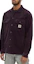 Lookbook Carhartt WIP FW22 Solid Corduroy Long Sleeve Shirt Jacket Men Burgundy I028827-0EO