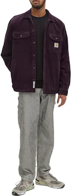 Carhartt WIP FW22 Solid Corduroy Long Sleeve Shirt Jacket Men Burgundy I028827-0EO Purchase Carhartt WIP FW22 Solid Corduroy Long Sleeve Shirt Jacket Men Burgundy I028827-0EO