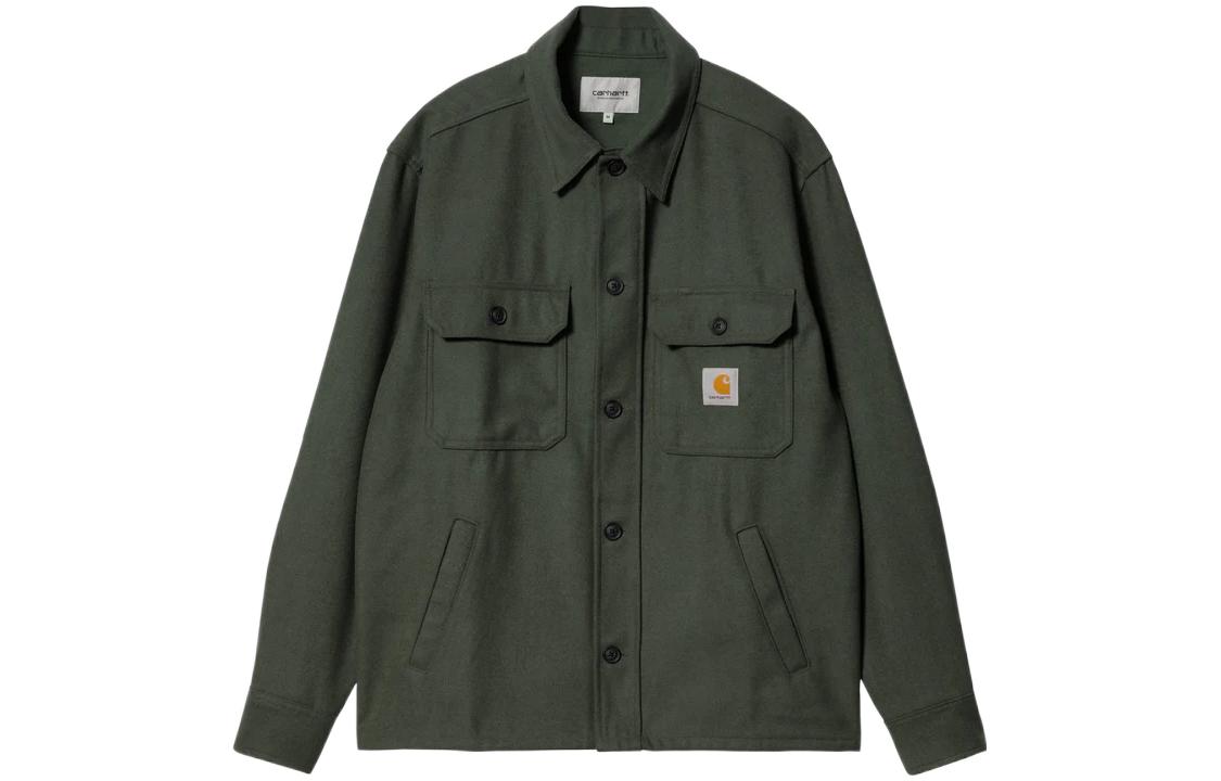 Carhartt WIP FW22 Solid Double Pocket Shirt Jacket Military Green I030792-0WH-XX