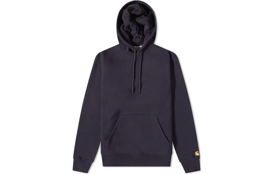 Carhartt WIP FW22 Solid Embroidered Logo Hoodie - Dark Navy I026384-00H