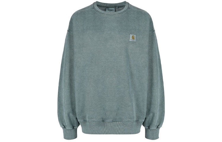 Carhartt WIP FW22 Solid Logo Crewneck Sweatshirt Dark Green I029522-0WH-GD