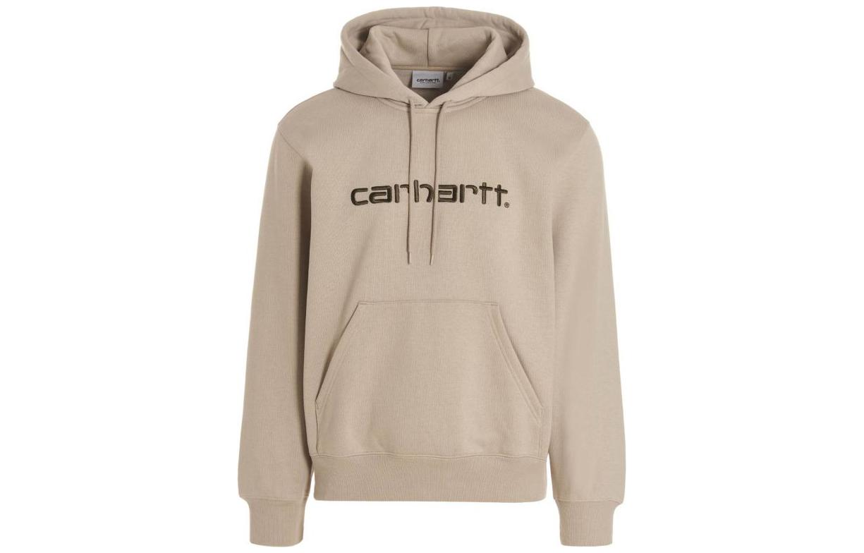 Carhartt WIP FW22 Solid Logo Embroidered Hoodie Brown Pullover I030230-12B-XX