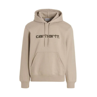 Carhartt WIP FW22 Solid Logo Embroidered Hoodie Brown Pullover I030230-12B-XX