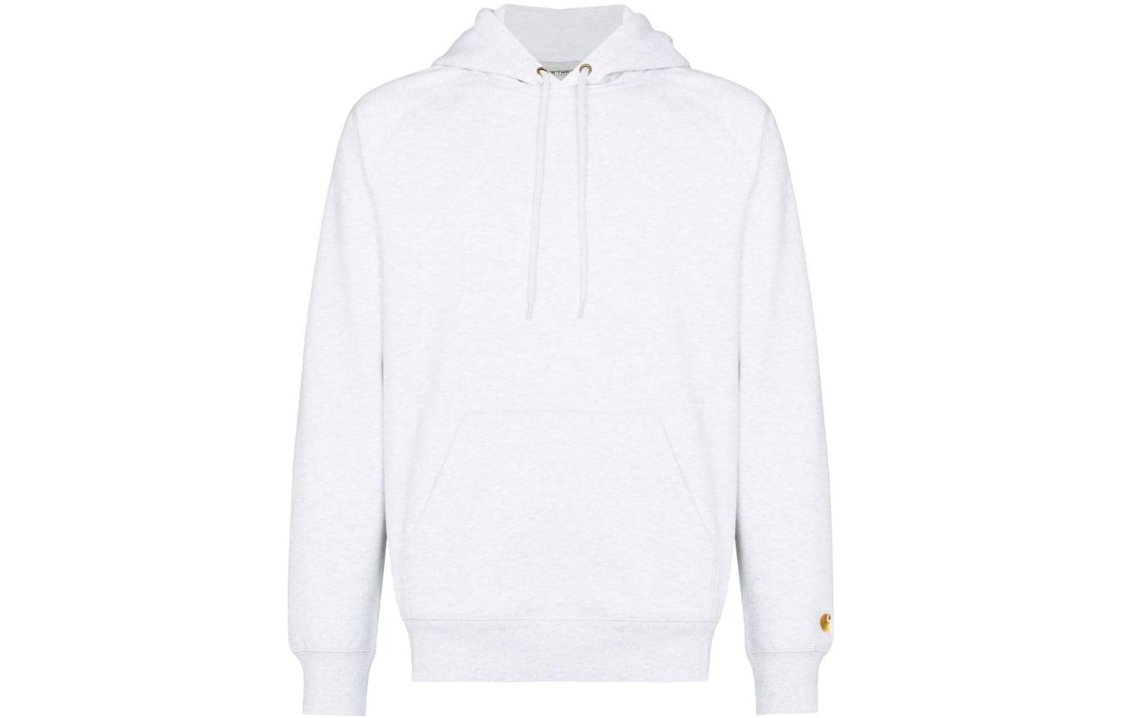 Carhartt WIP FW22 Solid Logo Embroidered Hoodie Men’s White I02638400J