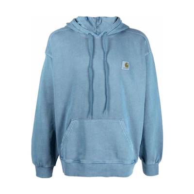 Carhartt WIP FW22 Solid Logo Patch Hoodie Blue I0299630NW