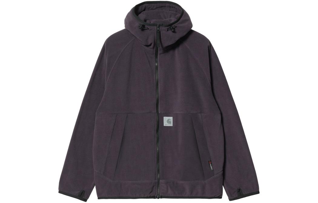 Carhartt WIP FW22 Solid Logo Patch Hoodie Jacket Men’s - Thistle Purple I030843-0Z2-XX