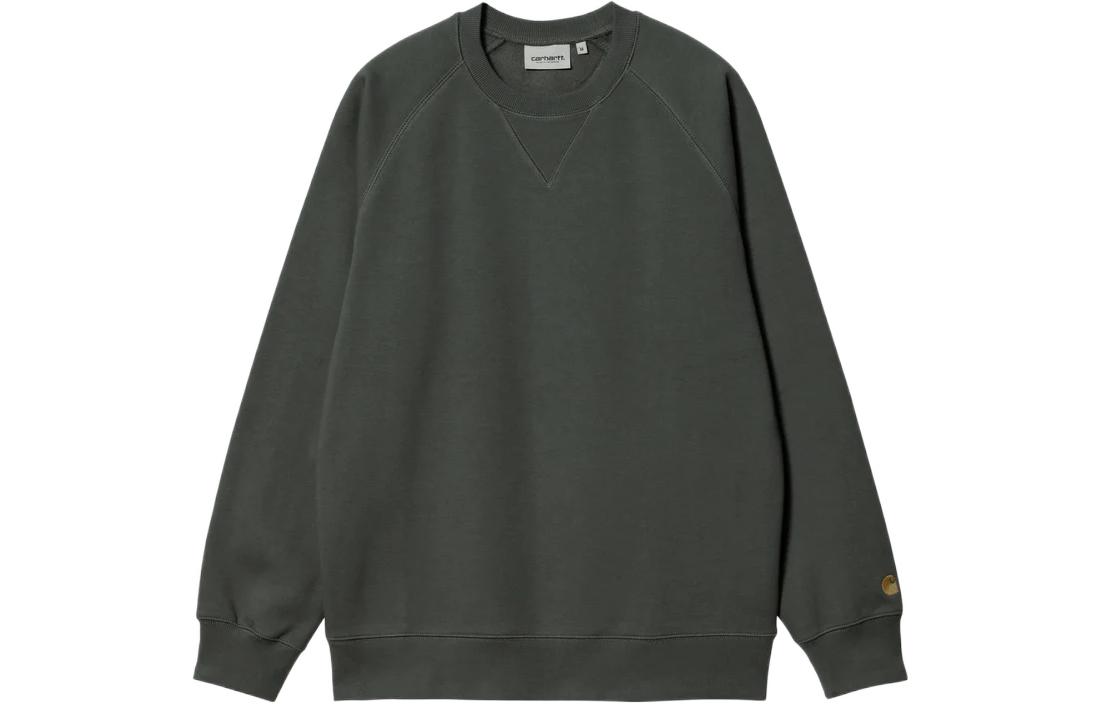 Carhartt WIP FW22 Solid Logo Print Crewneck Sweatshirt Unisex - Green I026383-1DF-XX