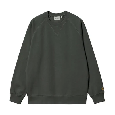 Carhartt WIP FW22 Solid Logo Print Crewneck Sweatshirt Unisex - Green I026383-1DF-XX