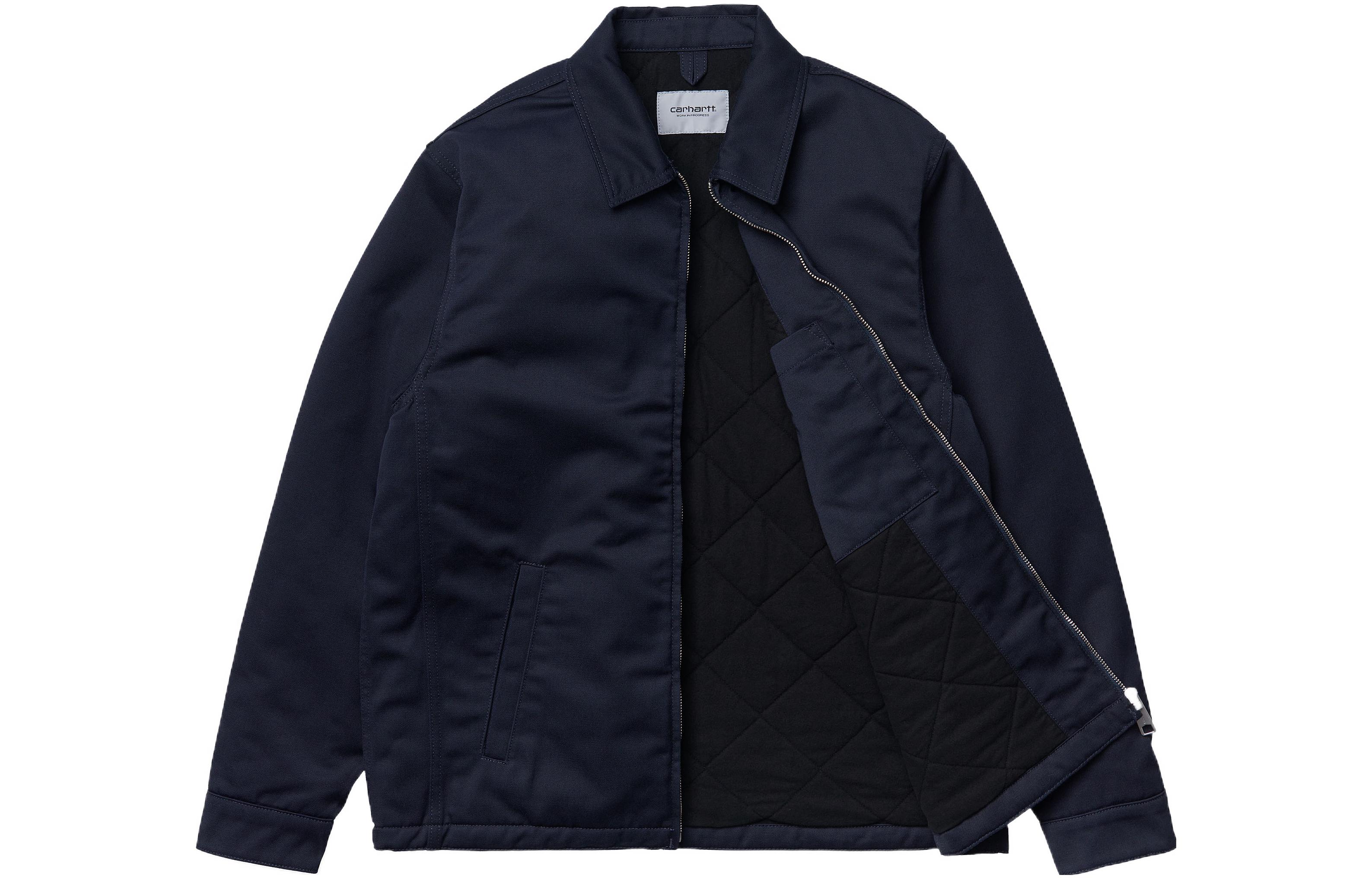 Carhartt WIP FW22 Solid Zip-Up Jacket Navy () I022023-1C-02