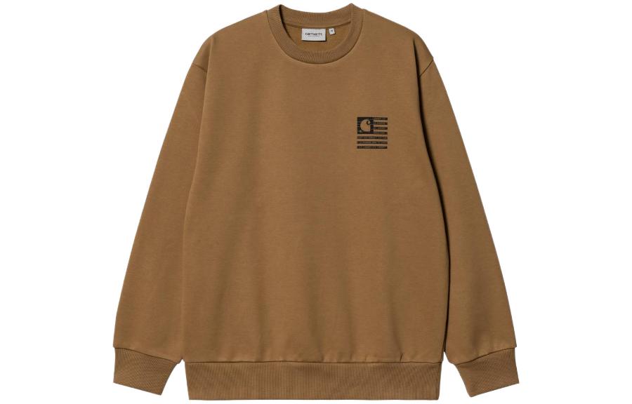 Carhartt WIP FW22 State Flag Logo Crewneck Sweatshirt Brown for Men I031011-08W-XX