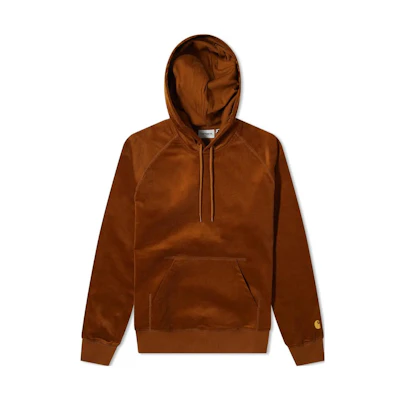 Carhartt WIP FW22 Suede Textured Hoodie Brown - Casual Hoodie I029101-0LR