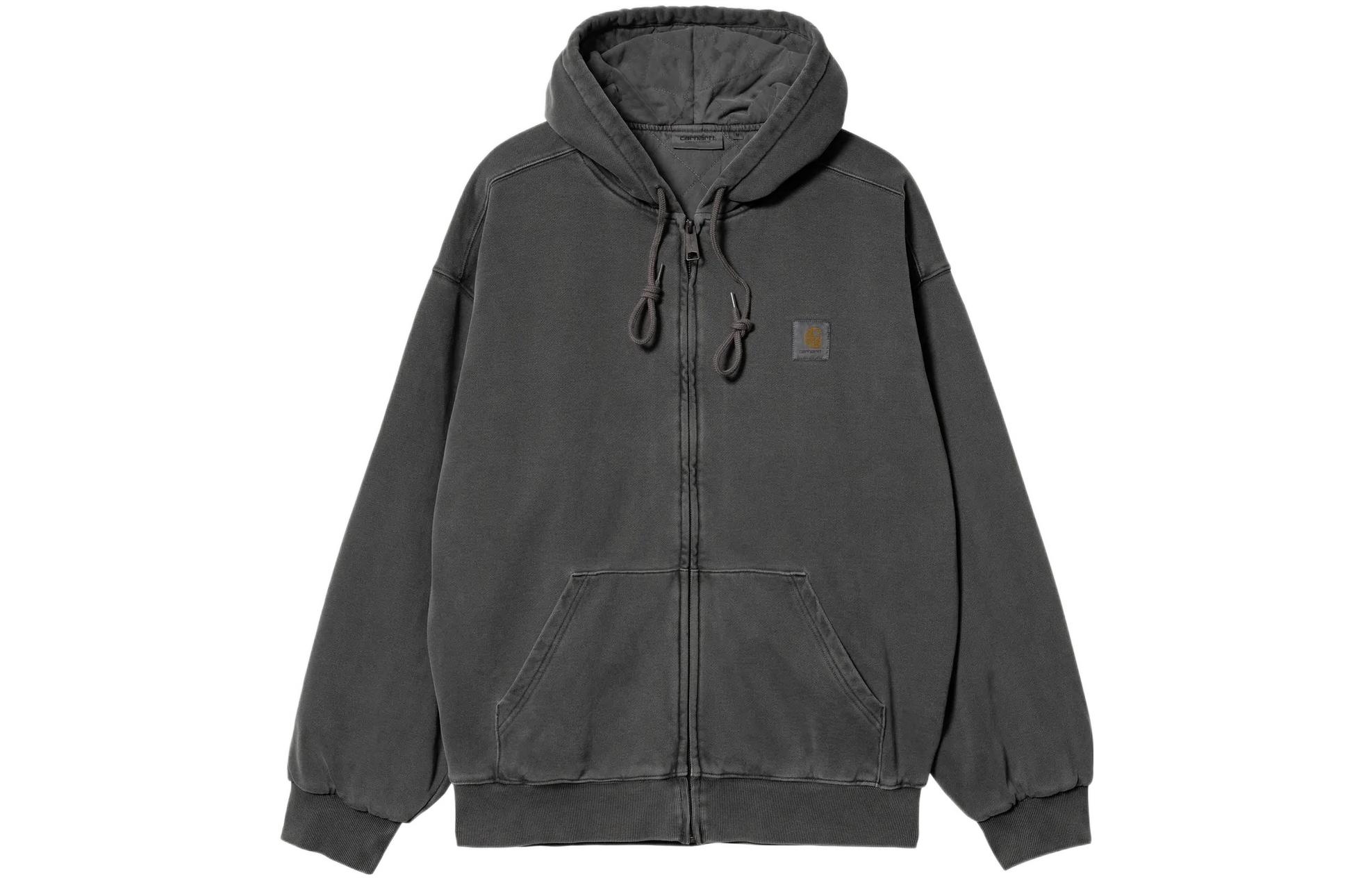 Carhartt WIP FW22 Vista Jacket Men’s Solid Washed Zip-Up Hoodie Jacket. I029524-0WG-GD