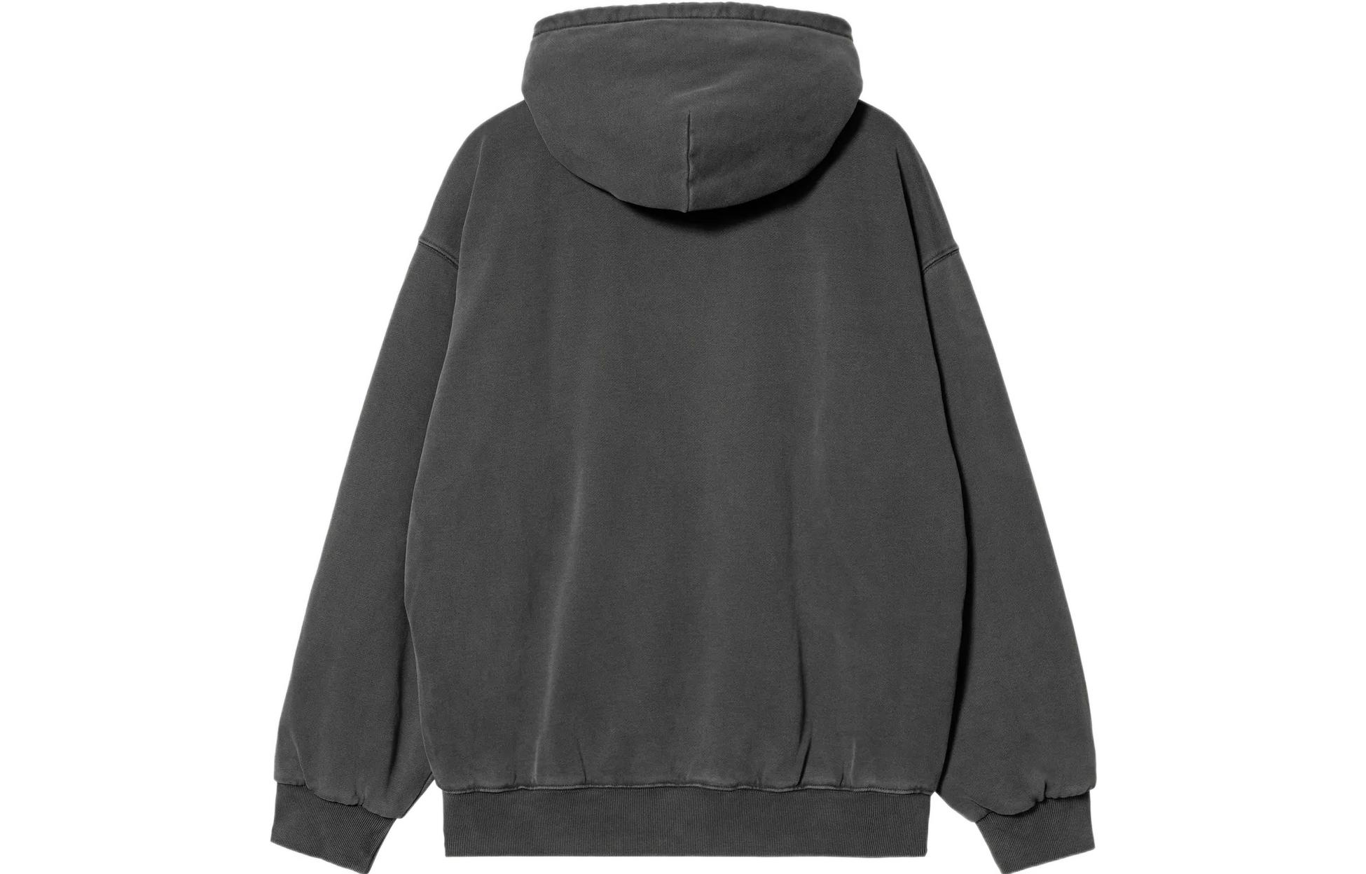 Lookbook 카하트 WIP FW22 비스타 재킷 남성 솔리드 워시드 집업 후드 재킷. I029524-0WG-GD