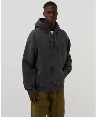 카하트 WIP FW22 비스타 재킷 남성 솔리드 워시드 집업 후드 재킷. I029524-0WG-GD Details for 카하트 WIP FW22 비스타 재킷 남성 솔리드 워시드 집업 후드 재킷. I029524-0WG-GD