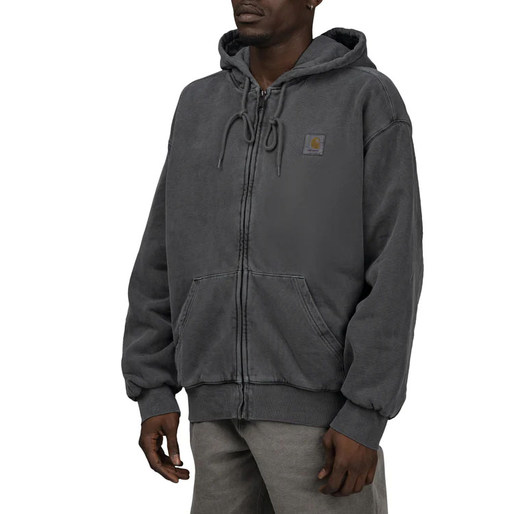 Sizing 카하트 WIP FW22 비스타 재킷 남성 솔리드 워시드 집업 후드 재킷. I029524-0WG-GD