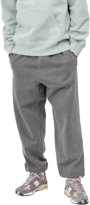 Carhartt WIP FW22 Vista Sweatpants Kelabu Joggers Pinggang Elastik Kasual Fit I029525-0WG-GD Shop Carhartt WIP FW22 Vista Sweatpants Kelabu Joggers Pinggang Elastik Kasual Fit I029525-0WG-GD