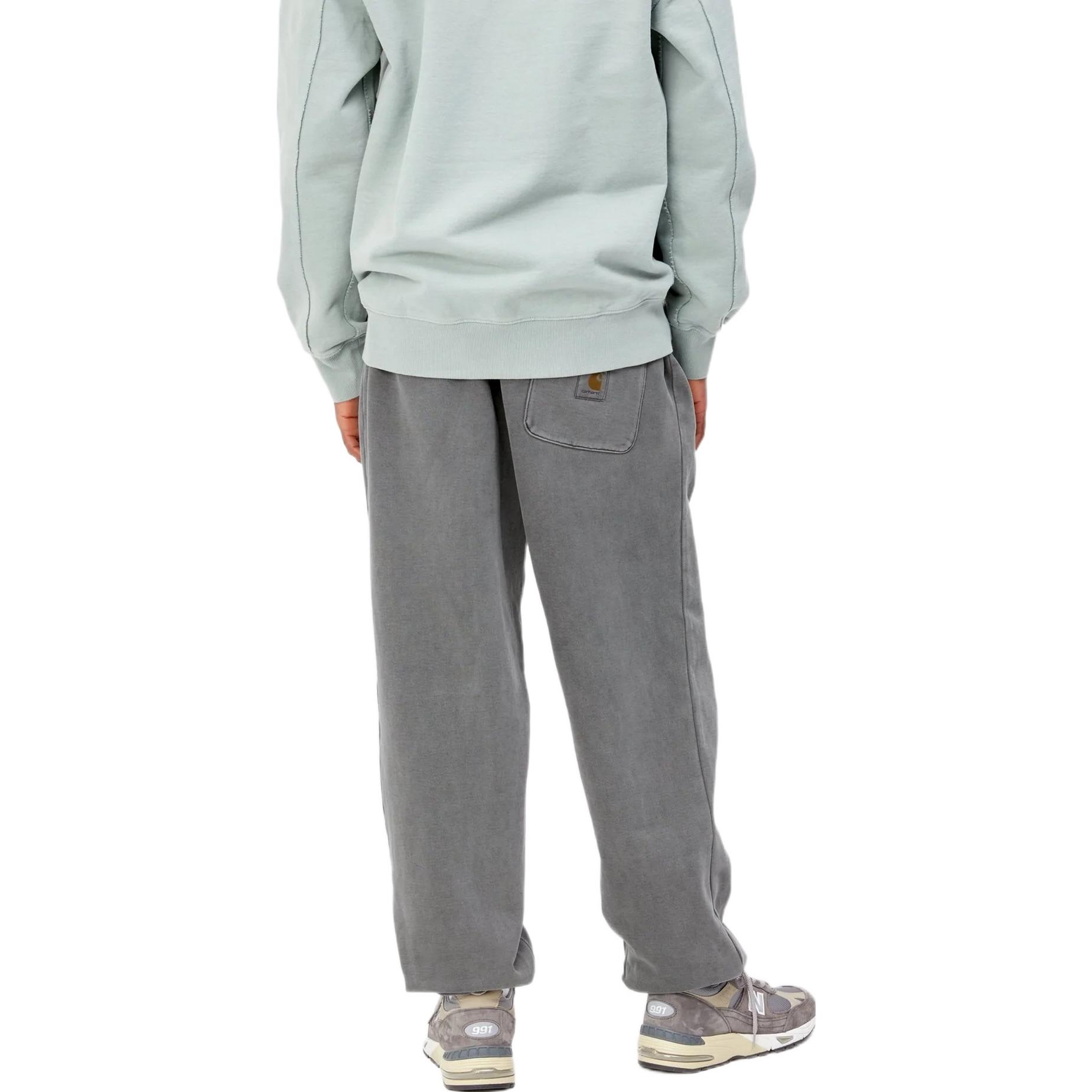 Purchase Carhartt WIP FW22 Vista Sweatpants Kelabu Joggers Pinggang Elastik Kasual Fit I029525-0WG-GD