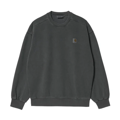 Carhartt WIP FW22 Vista Sweatshirt Men’s Loose Crewneck Long Sleeve - Charcoal Black I029522-0WG-GD