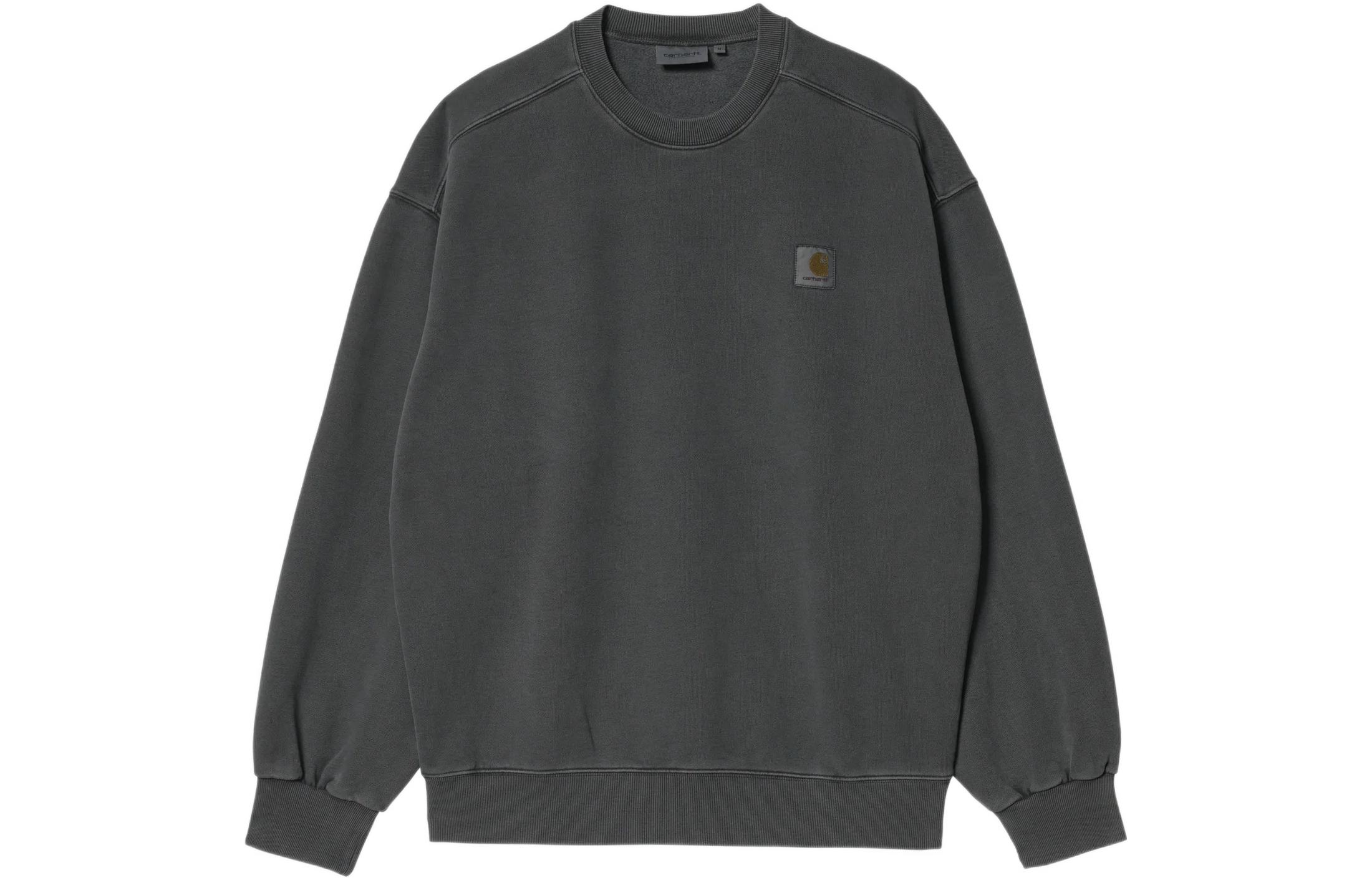 Carhartt WIP FW22 Vista Sweatshirt Men’s Loose Crewneck Long Sleeve - Charcoal Black I029522-0WG-GD 圖 2