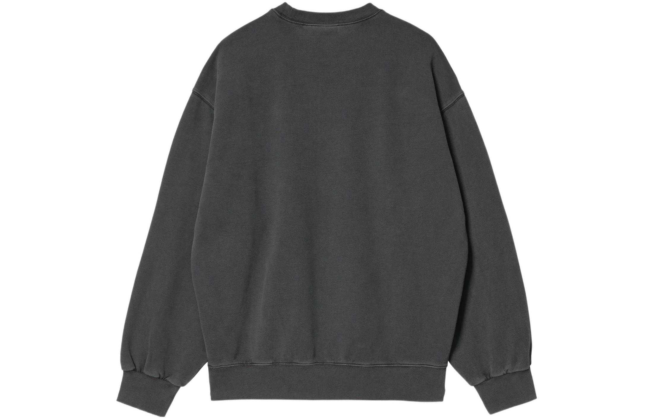 Carhartt WIP FW22 Vista Sweatshirt Men’s Loose Crewneck Long Sleeve - Charcoal Black I029522-0WG-GD 圖 3
