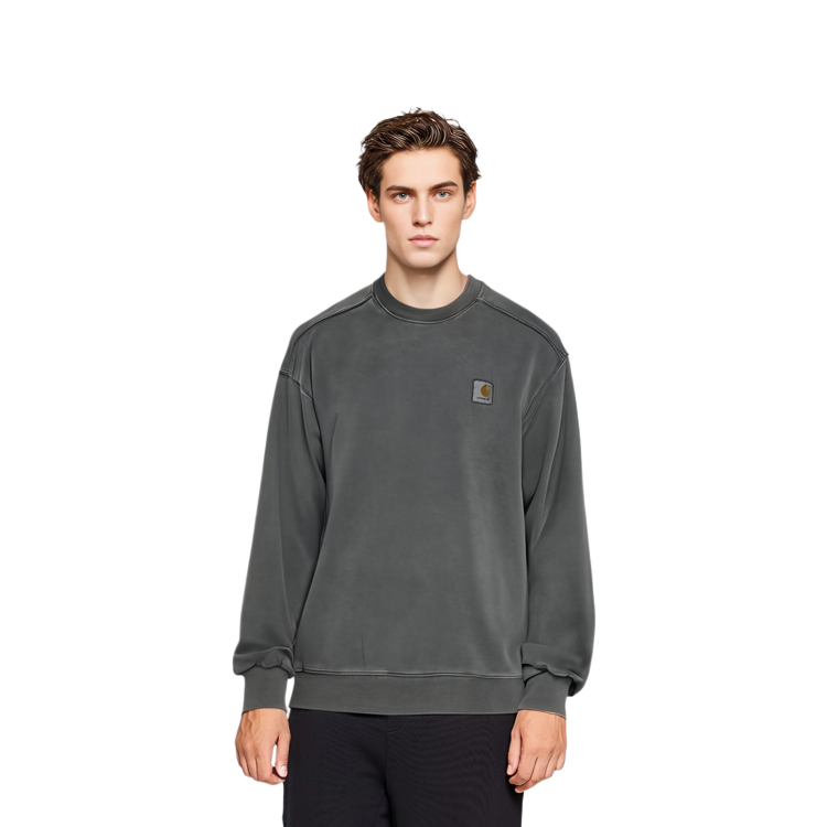 Carhartt WIP FW22 Vista Sweatshirt Men’s Loose Crewneck Long Sleeve - Charcoal Black I029522-0WG-GD 圖 5