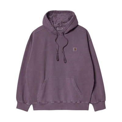 Carhartt WIP FW22 Washed Pullover Hoodie Deep Purple Long Sleeve I029523-0W8-GD